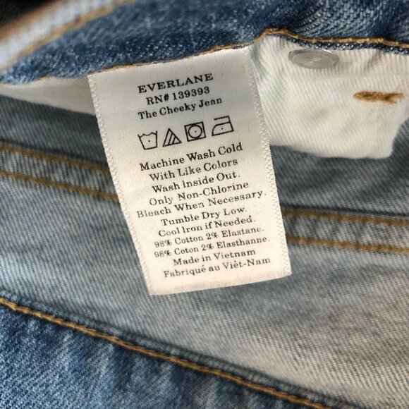 Everlane Womens Jeans The Cheeky Jean Stretch 29 Crop - Picture 4 of 4